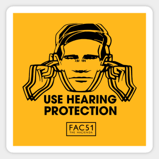 Use Hearing Protection Factory Records Sticker